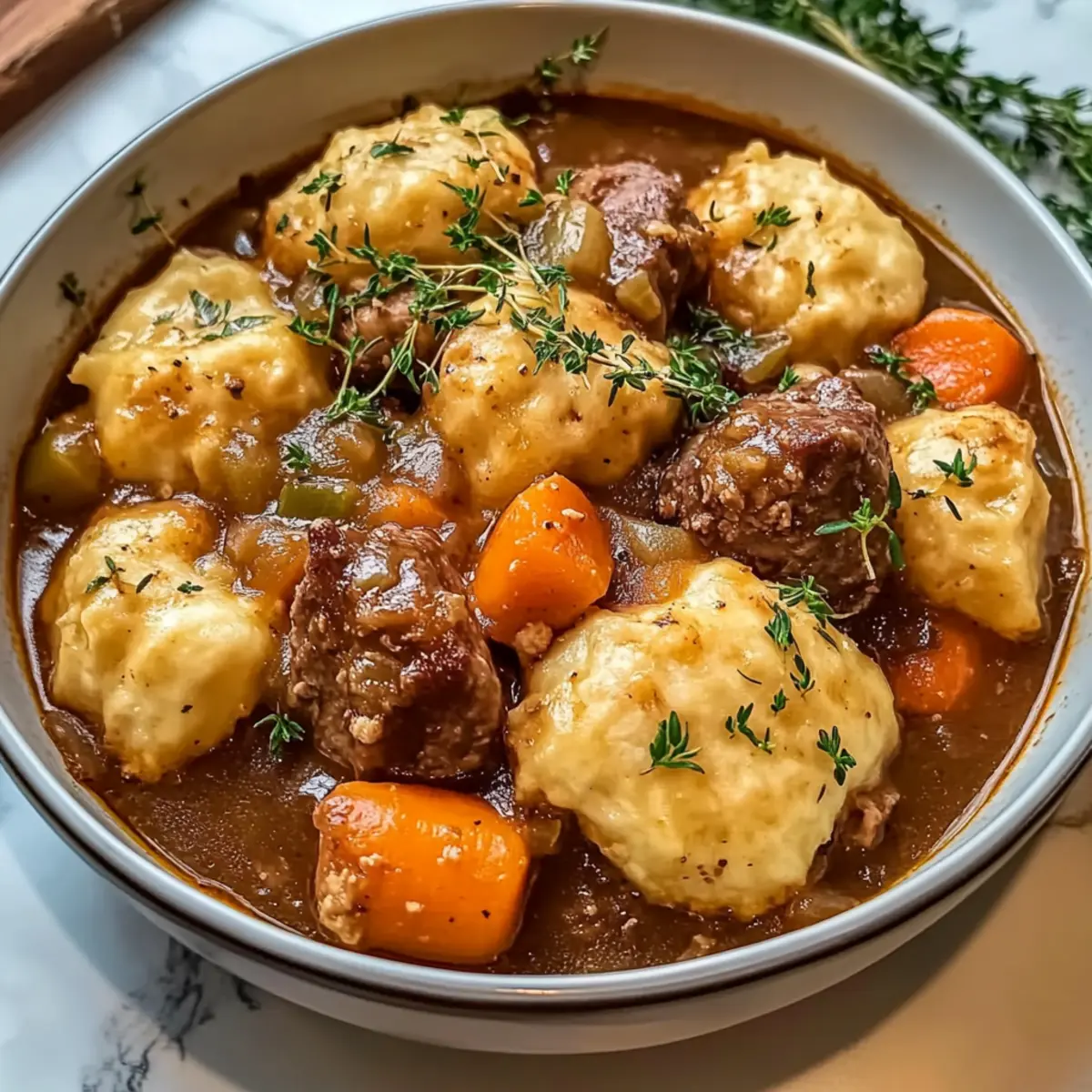 Irisches Eintopf mit Cheddar-Nockerl für Herz und Seele