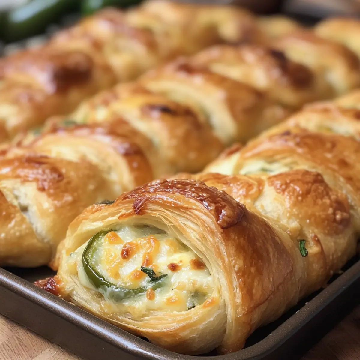 Jalapeño-Popper-Croissant-Rollen für jeden Anlass