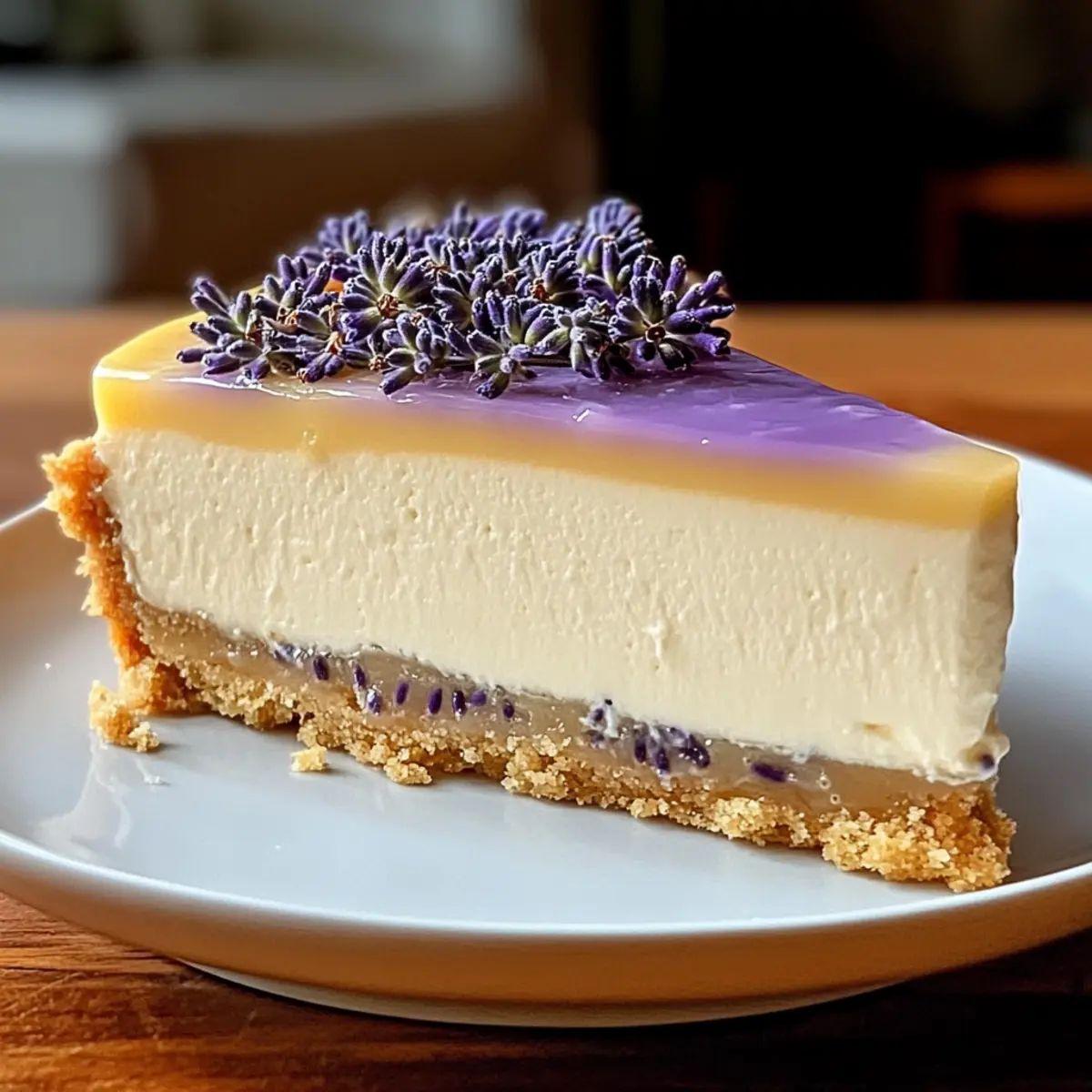 Lavendel-Käsekuchen mit Honigzauber selbstgemacht