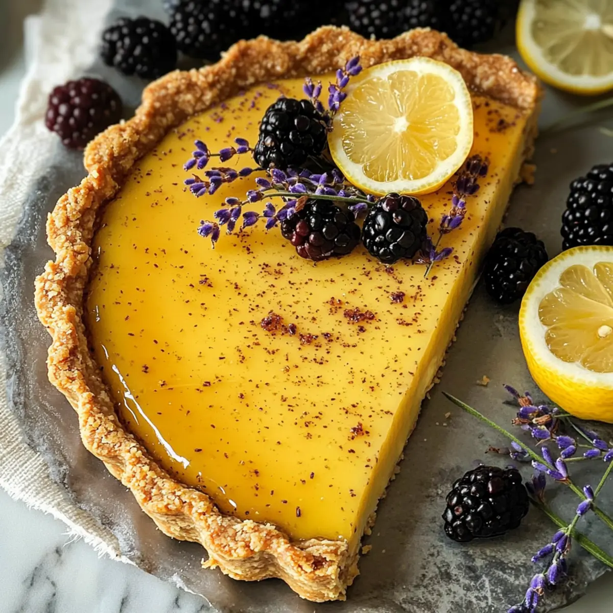 Lavendel Zitrone Ostertarte für fröhliche Feiertage