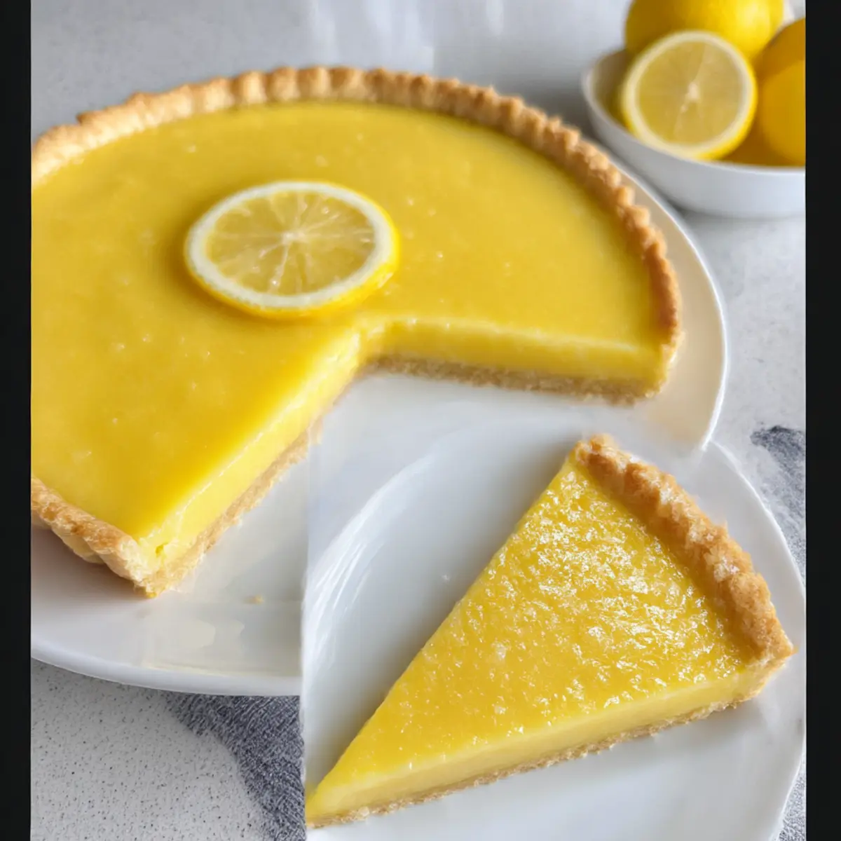 Zitronen-Weißschokoladen-Tarte für frische Frühlingsmomente