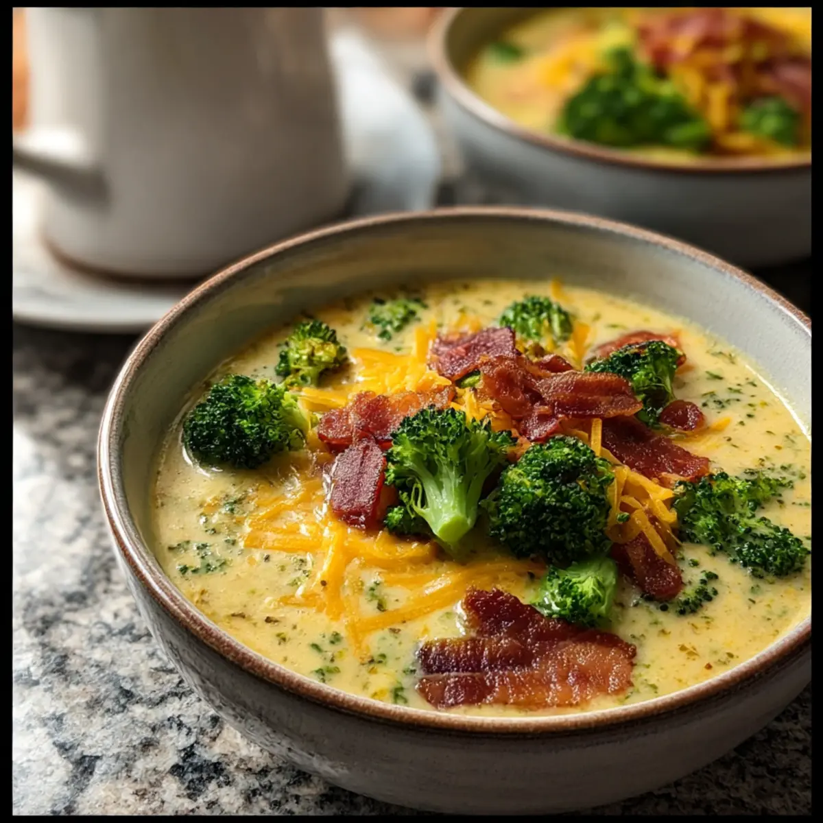 Ladungsbrokkoli-Käse-Suppe für Gemütliche Abende