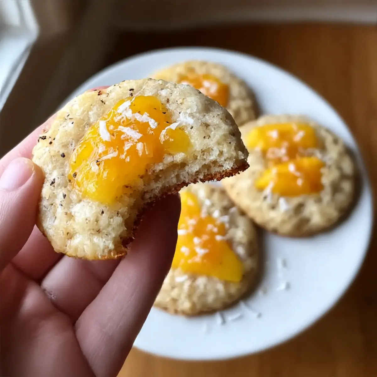 Mango-Klebreis-Kekse für tropischen Genuss