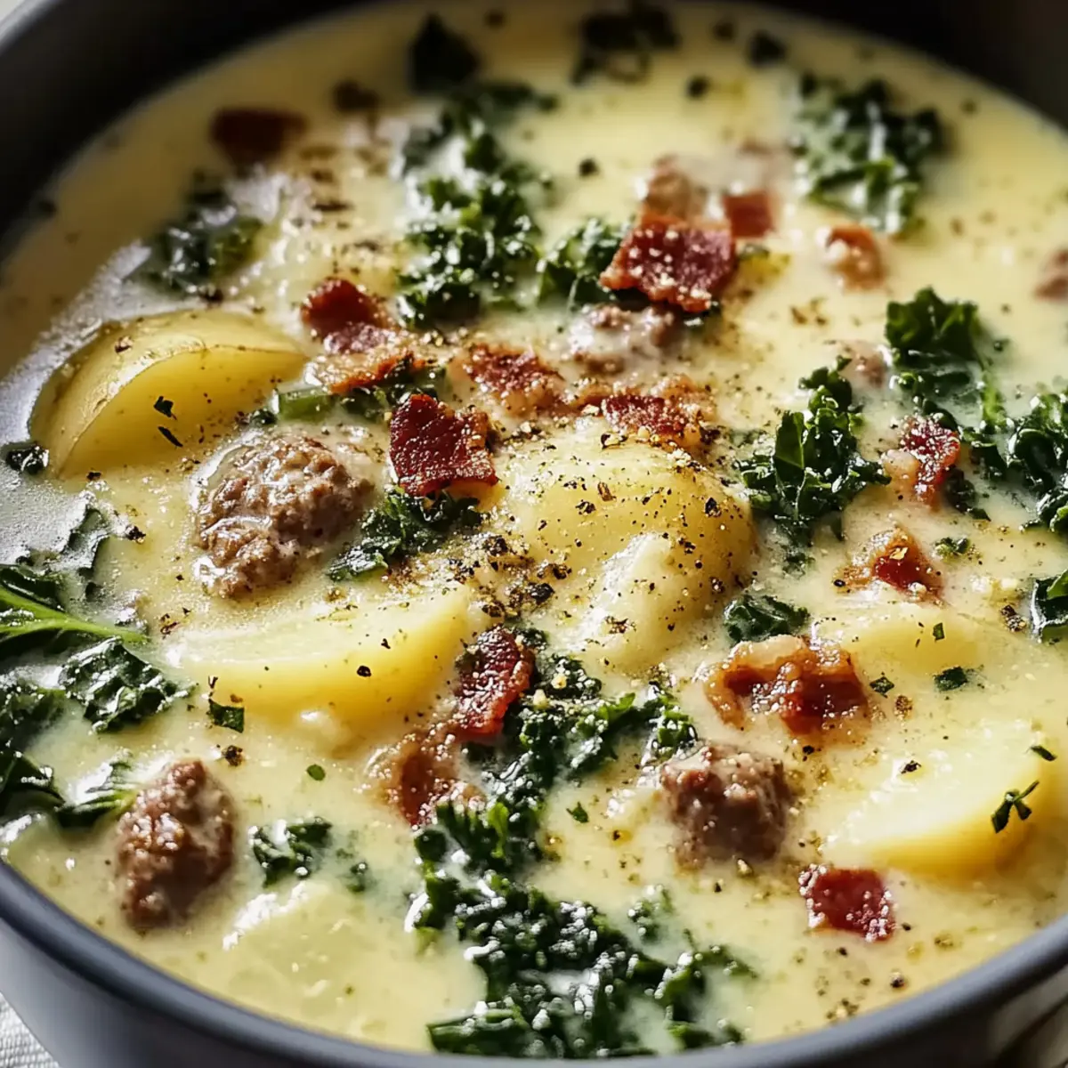 Olive Garden Wurst Grünkohl und Kartoffelsuppe Rezept