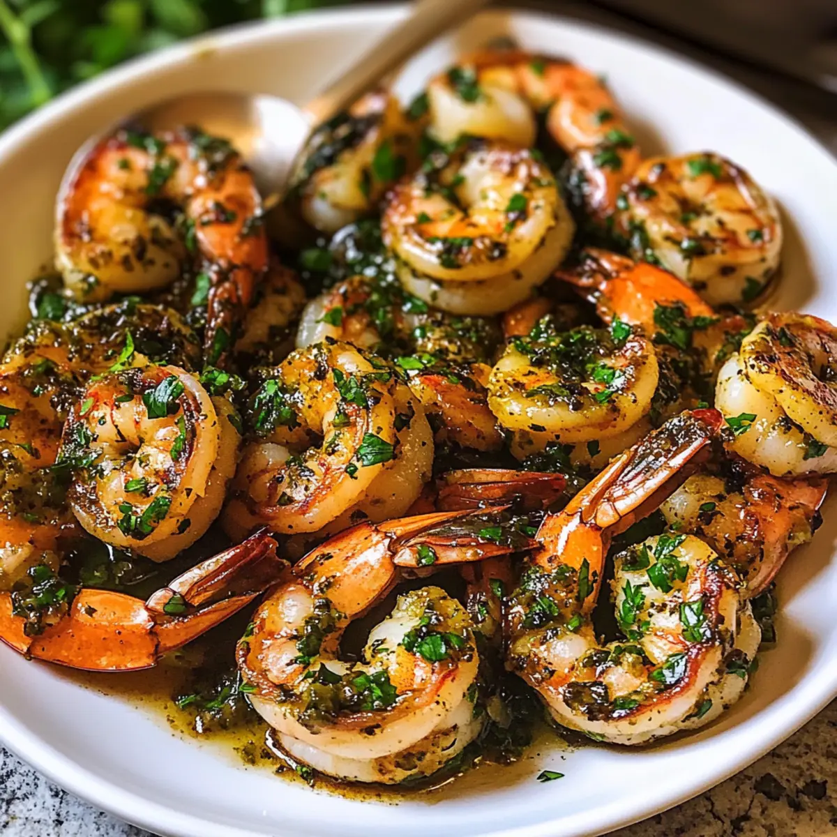 Pfannengeröstete Chimichurri-Garnelen für jeden Anlass