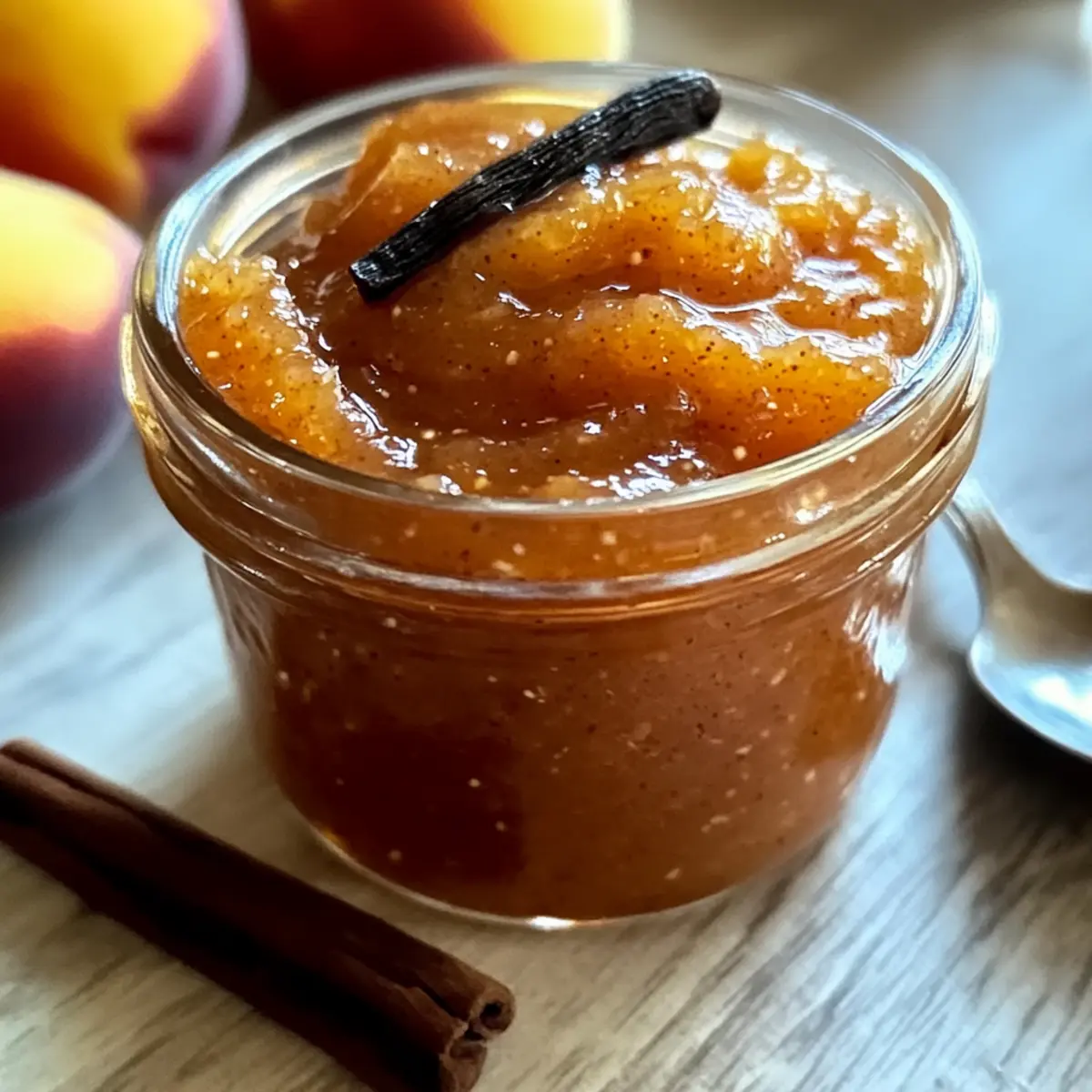 Pfirsichbutterrezept mit Zimt und Vanilleschote ganz einfach