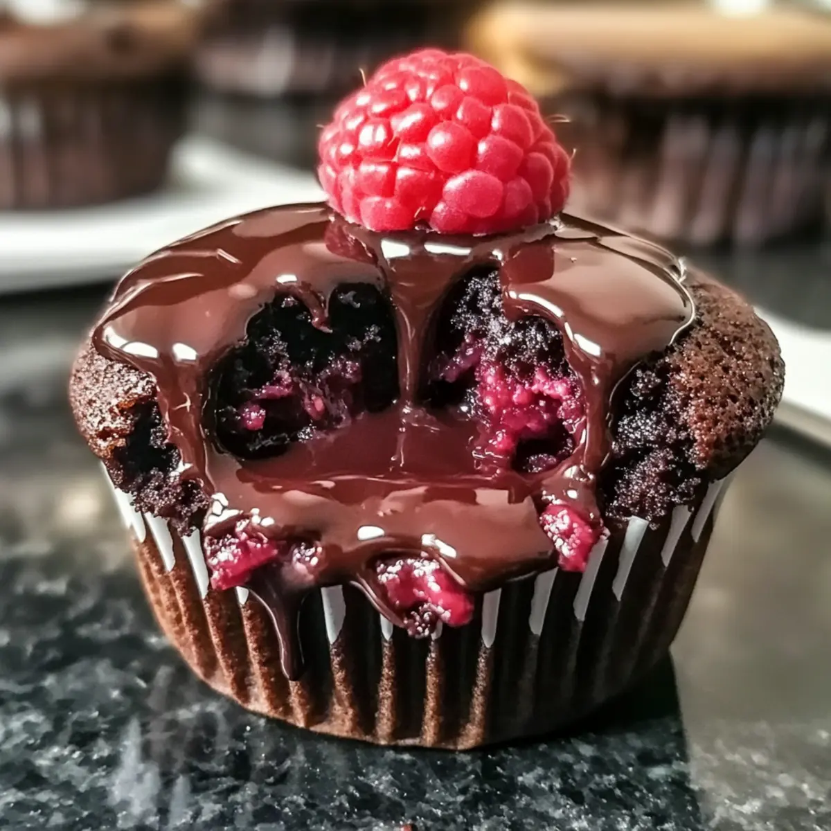 Himbeer-Schokoladen-Lava-Cupcakes leicht gemacht