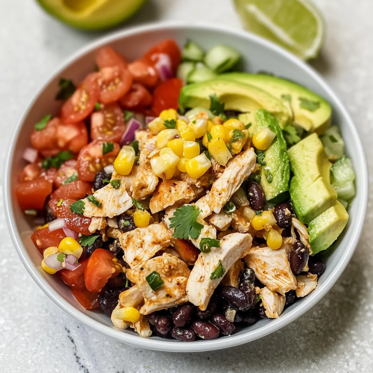 Südwest-Hähnchen-Salat: Gesund und lecker zum Meal Prep