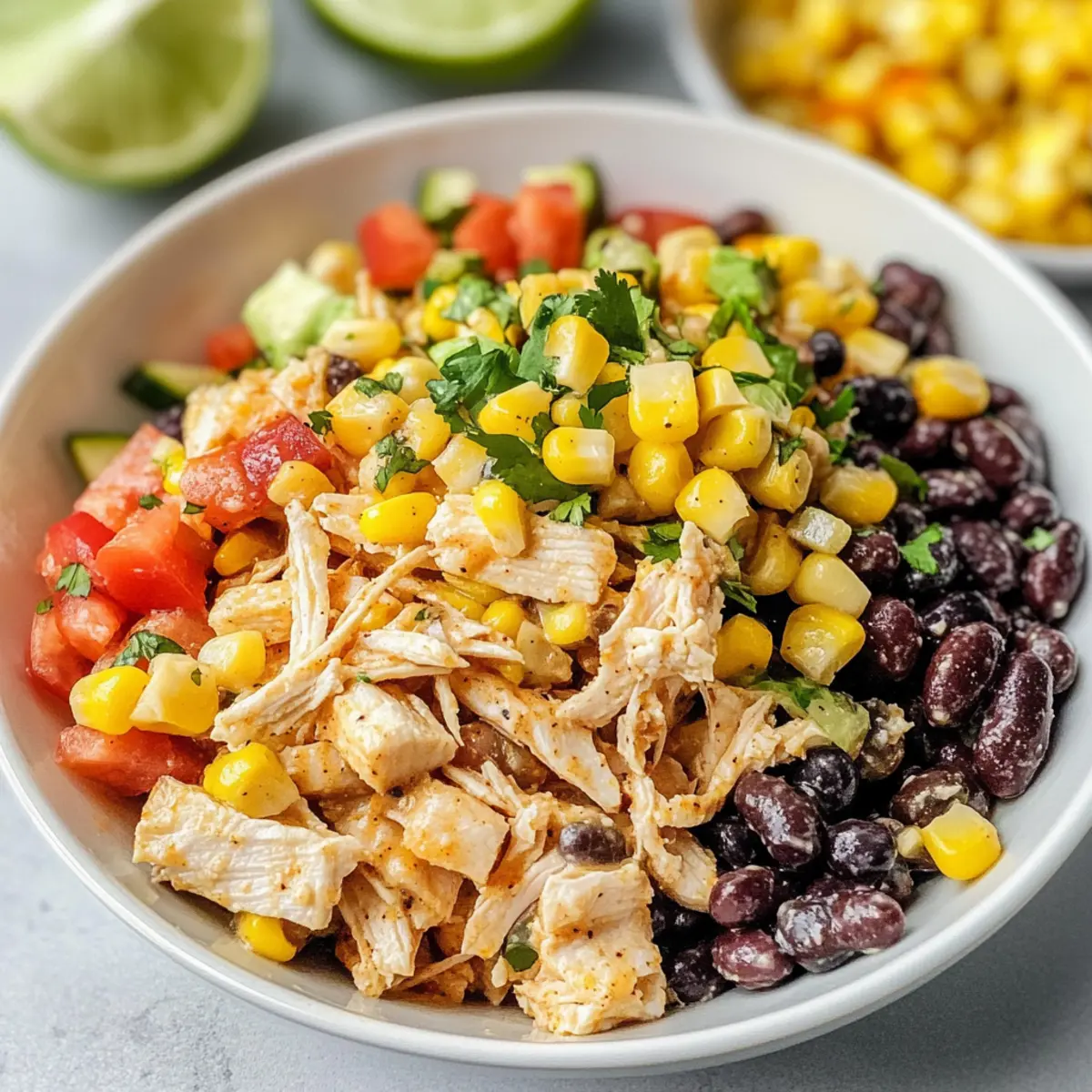 Südwestliche Hühnchensalat für gesunde Mahlzeiten