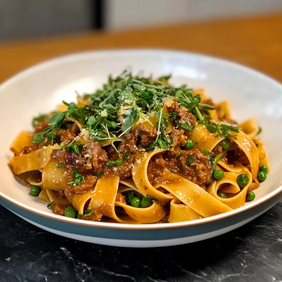 Frühlingslammragù mit frischen Kräutern genießen