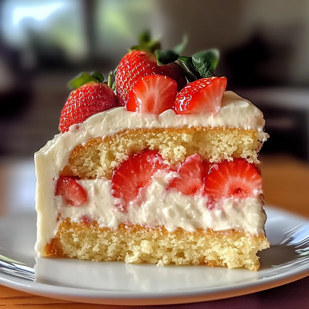 Erdbeerpudding-Delight-Kuchen für fröhliche Anlässe