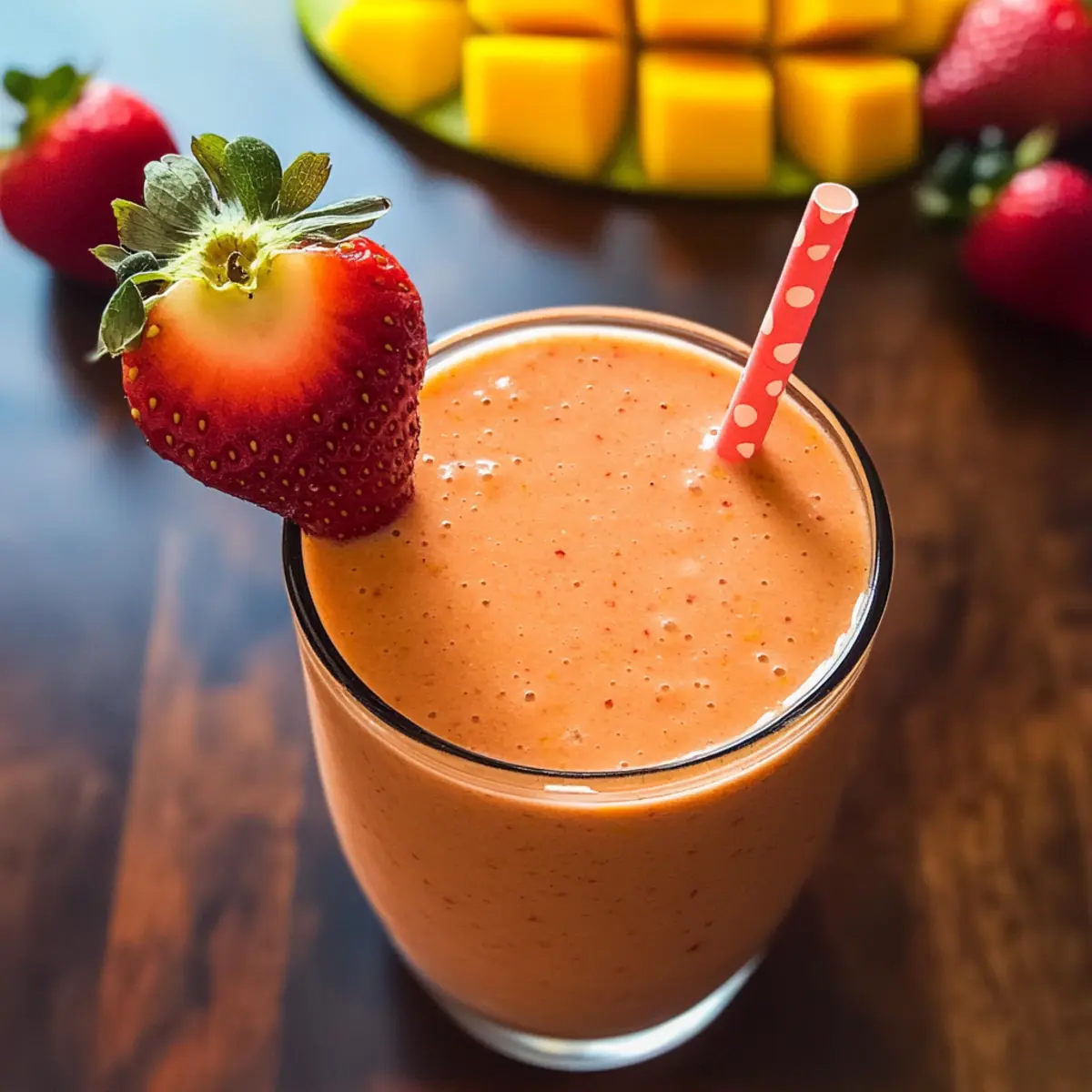 Erdbeer-Mango-Smoothie für den perfekten Start