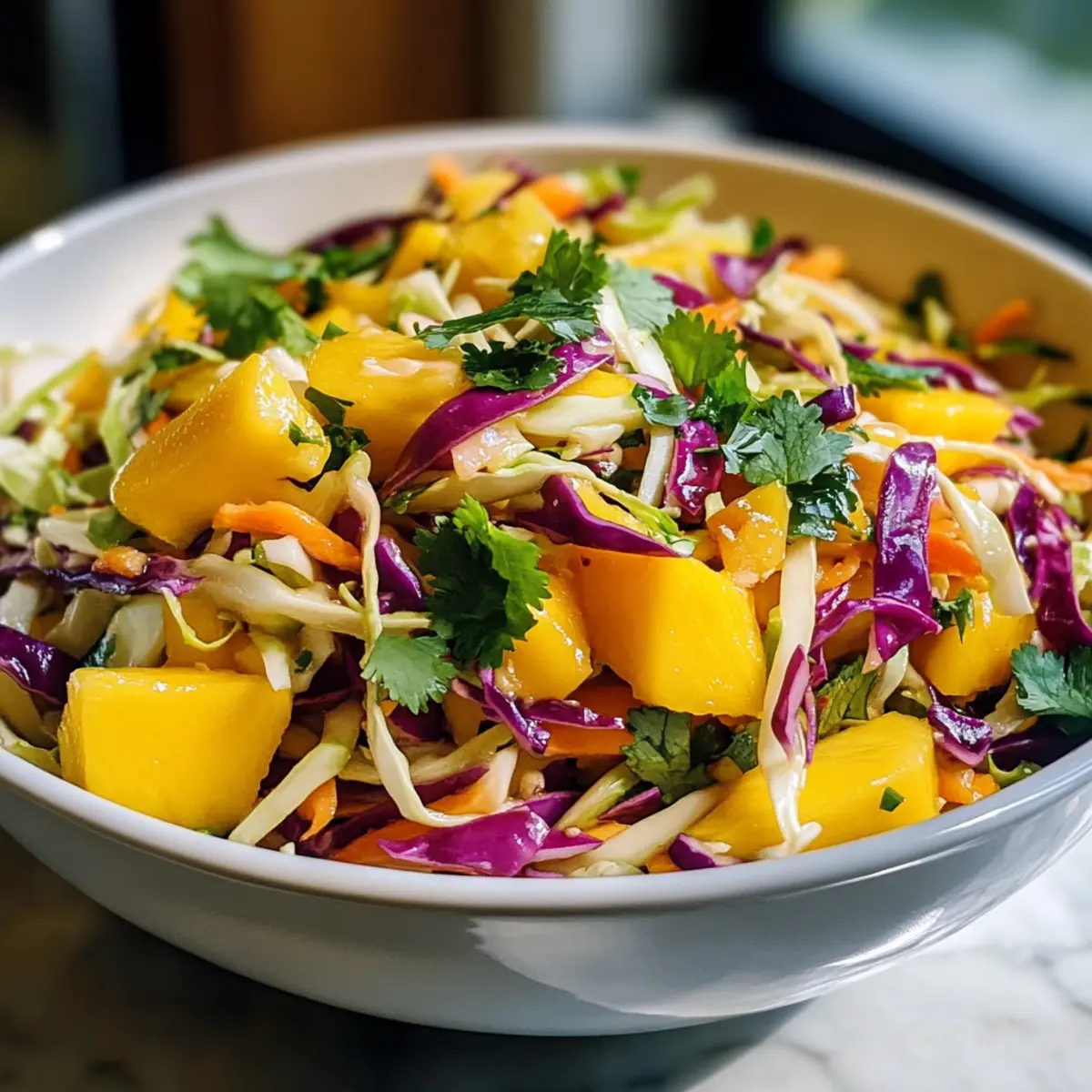 Süß-saurer Mango-Slaw für den perfekten Grillabend