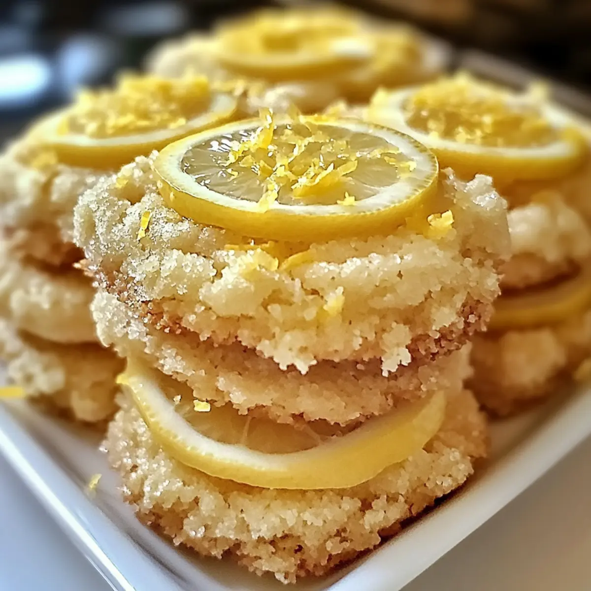 Süßer Zuckerkeks Zitronenlimonade Krümel für den Sommer
