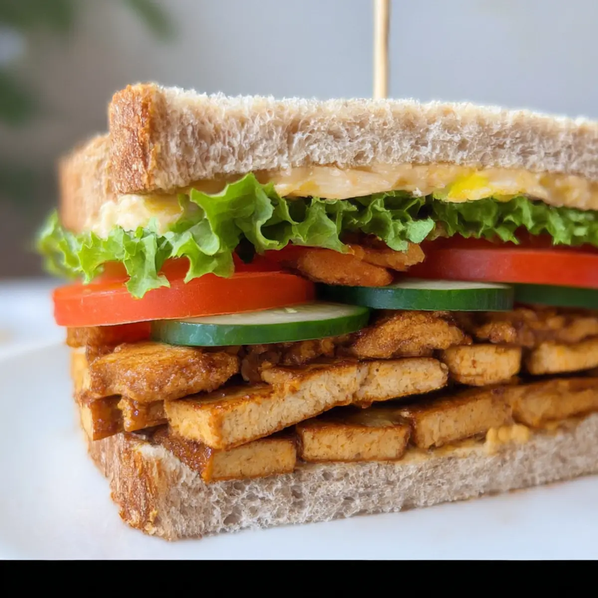 Süßer und rauchiger Tofu-Mittagsaufstrich genial einfach