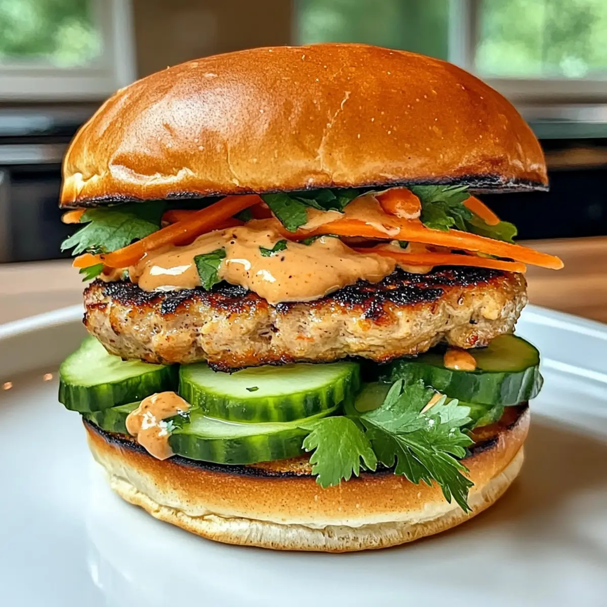 Thailändische Erdnussputenburger - Einfach lecker