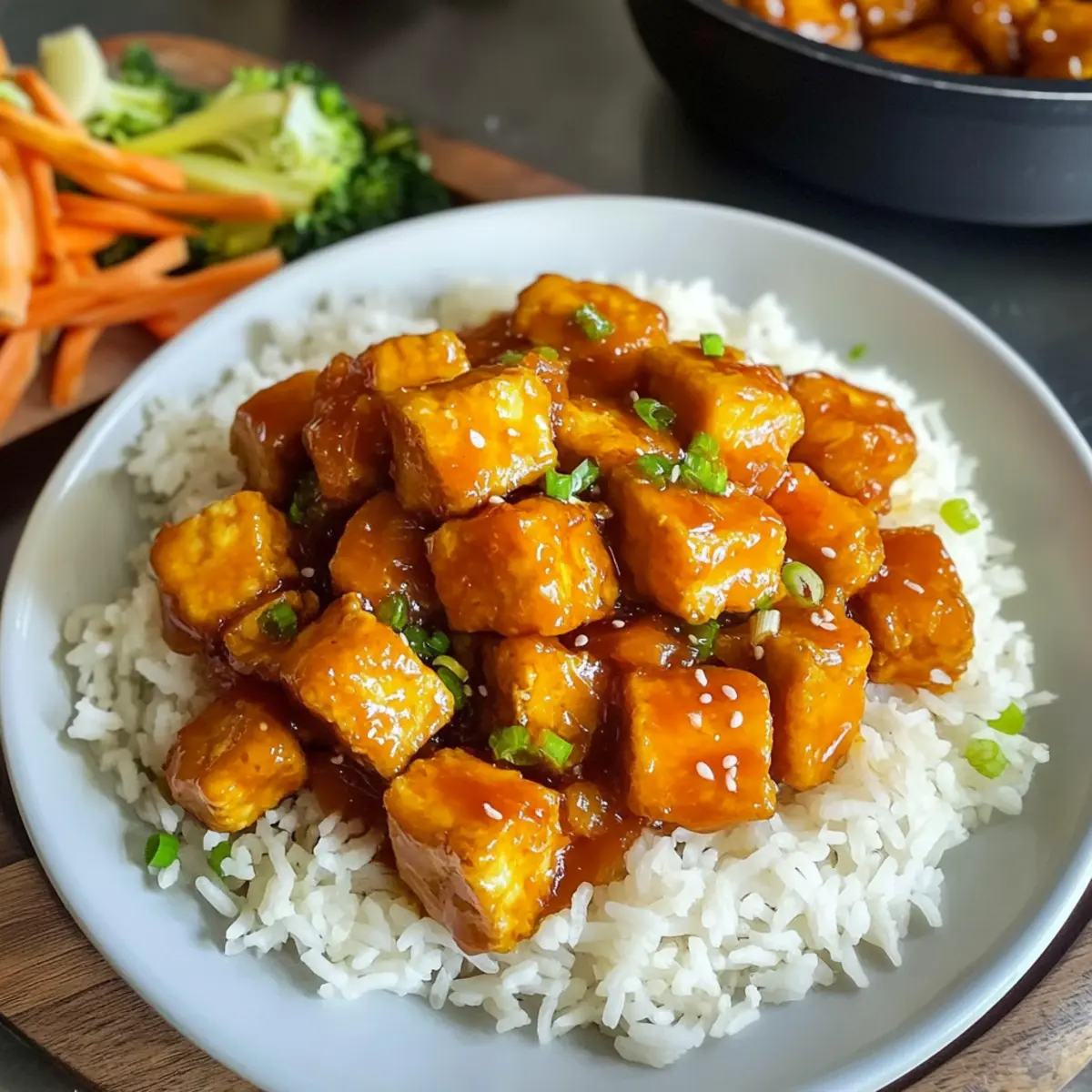 Veganer Orangenhühnchen: Knuspriges Tofu Rezept