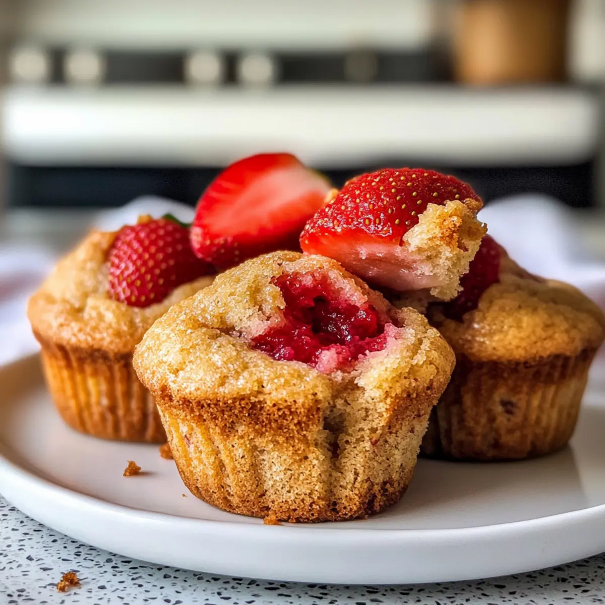 Vegane Erdbeer-Muffins für jeden Tag