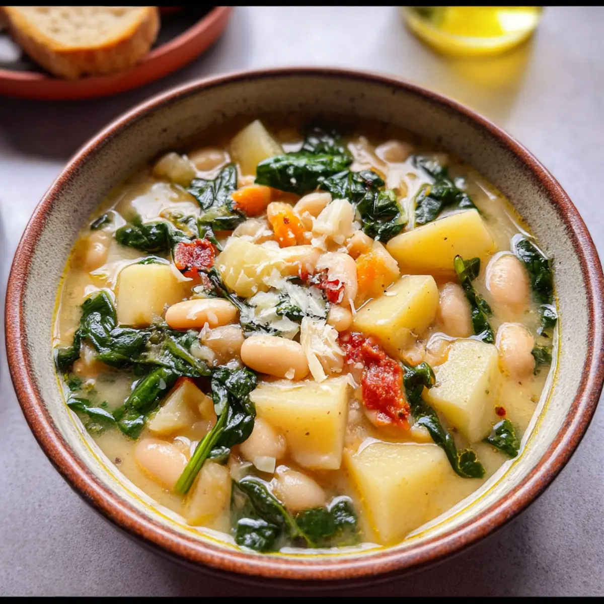 Veganer weiße Bohnensuppe für gemütliche Abende